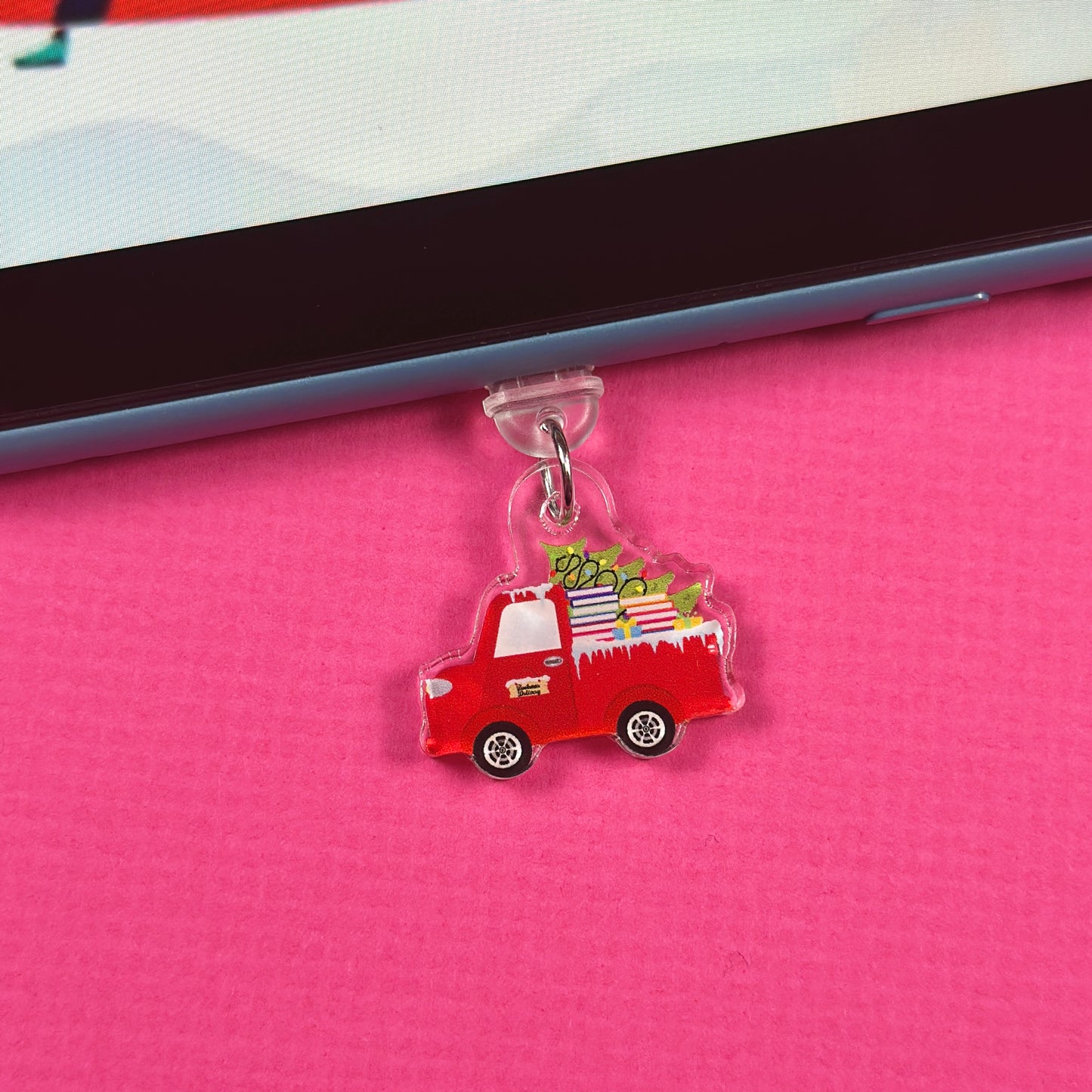 Bookmas Truck Kindle Charm