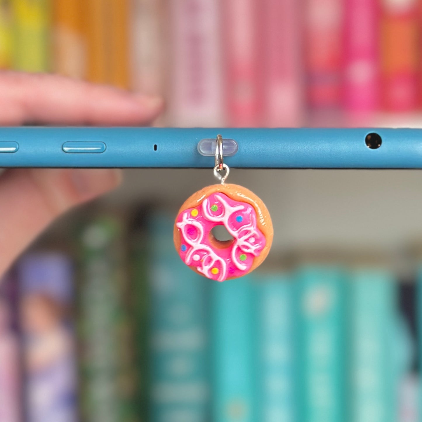 Pink & White Donut Kindle Charms