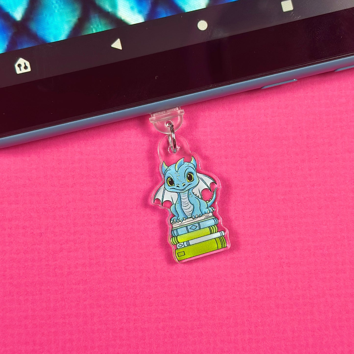 Book Dragon Kindle Charm