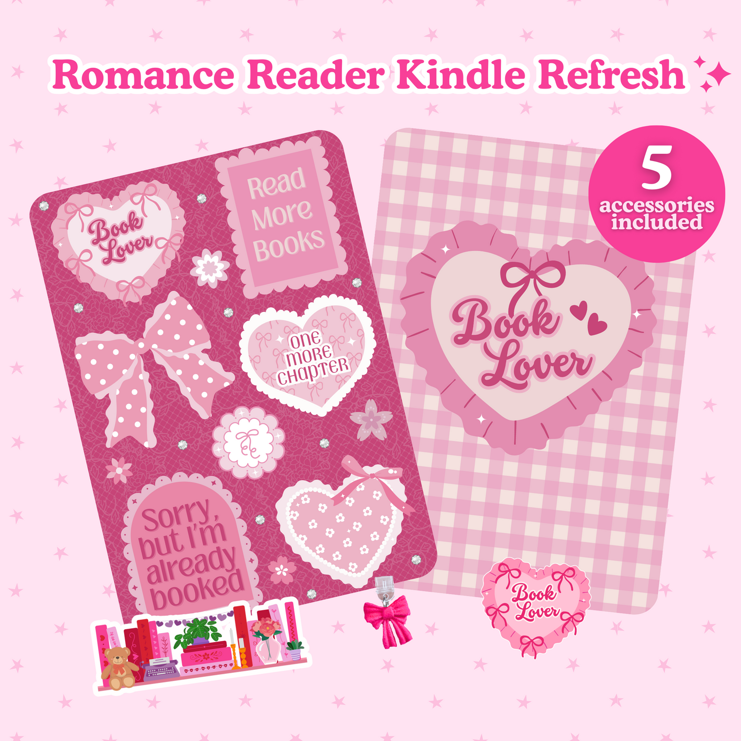 Pink Coquette Kindle Refresh Kit