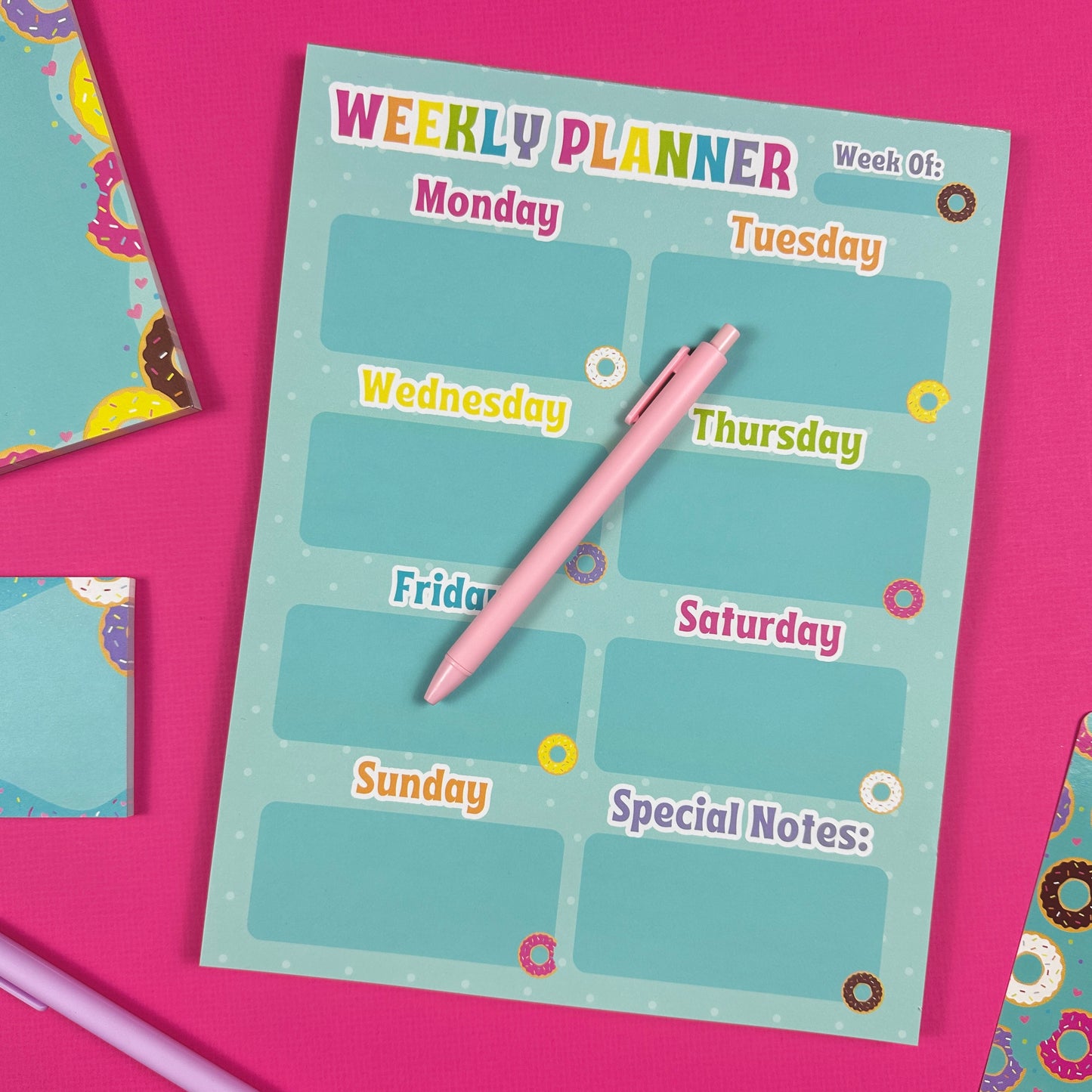 PREORDER: Donut Weekly Planner Notepad