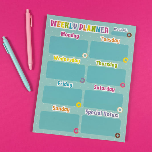 PREORDER: Donut Weekly Planner Notepad