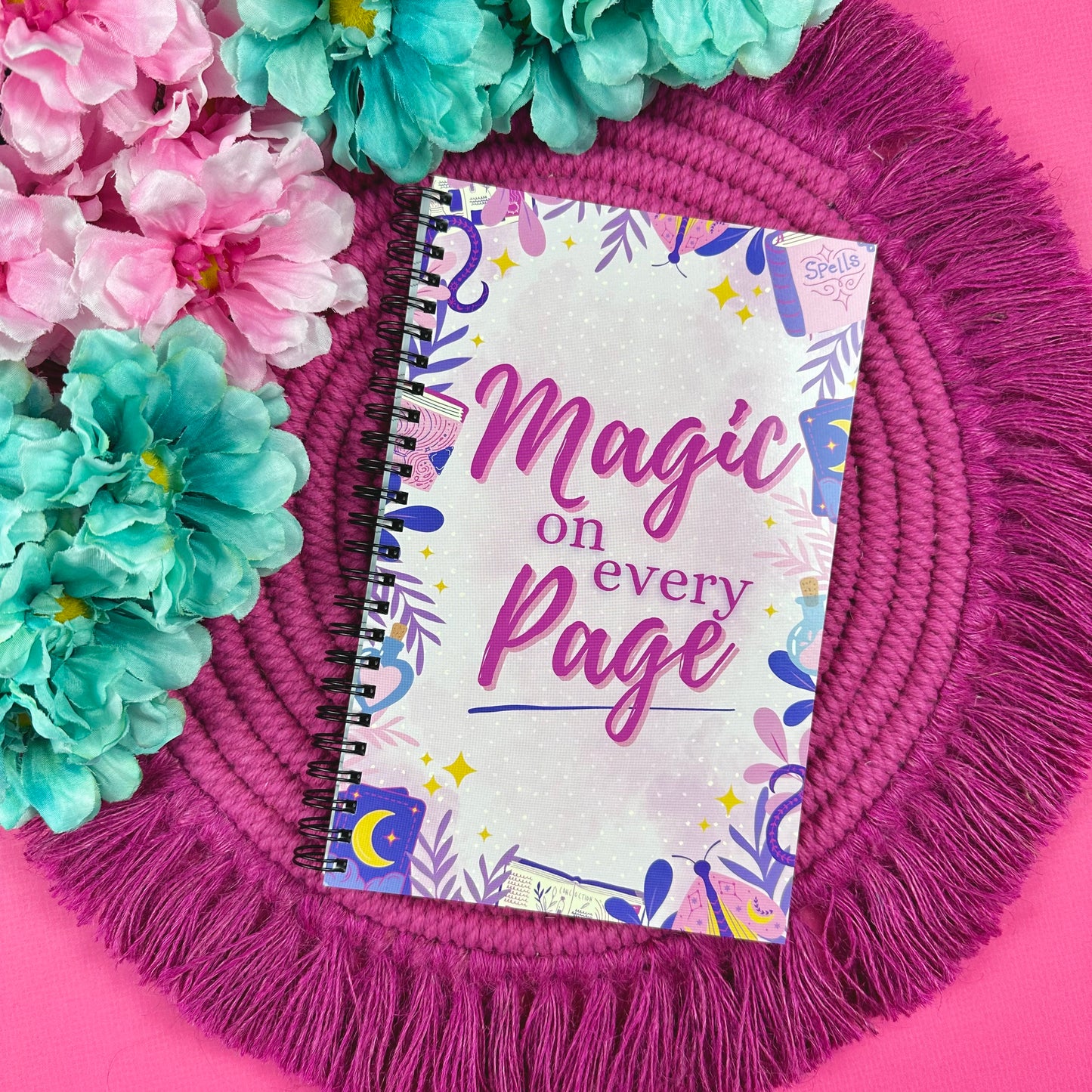 Magic on Every Page Lined Softcover Notebook