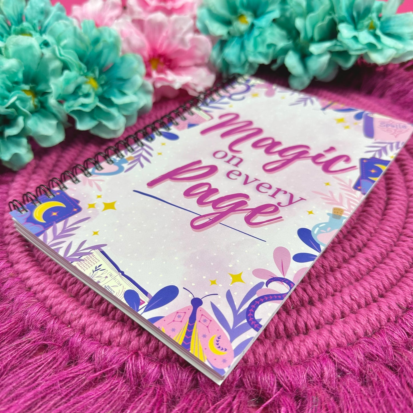 Magic on Every Page Lined Softcover Notebook