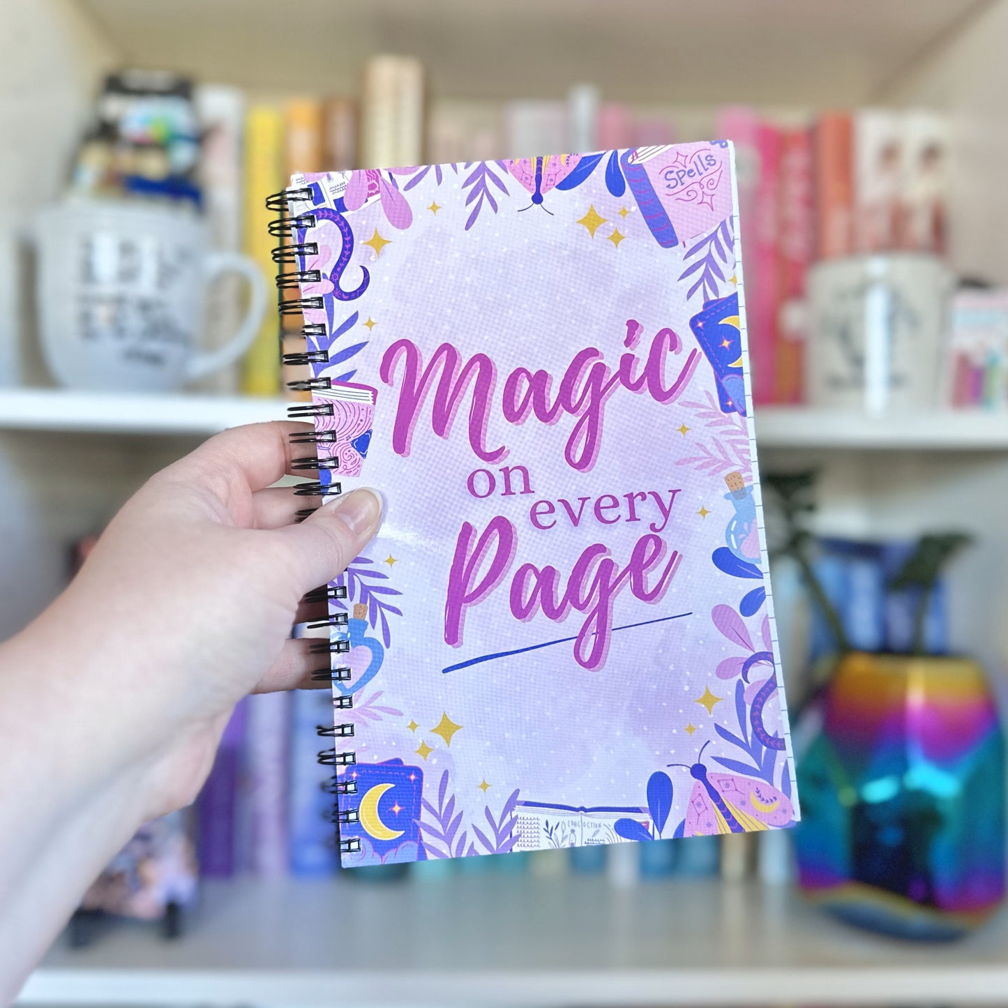 Magic on Every Page Lined Softcover Notebook