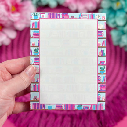Bookshelf Notepad & Sticky Note Set