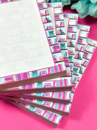 Bookshelf Notepad & Sticky Note Set