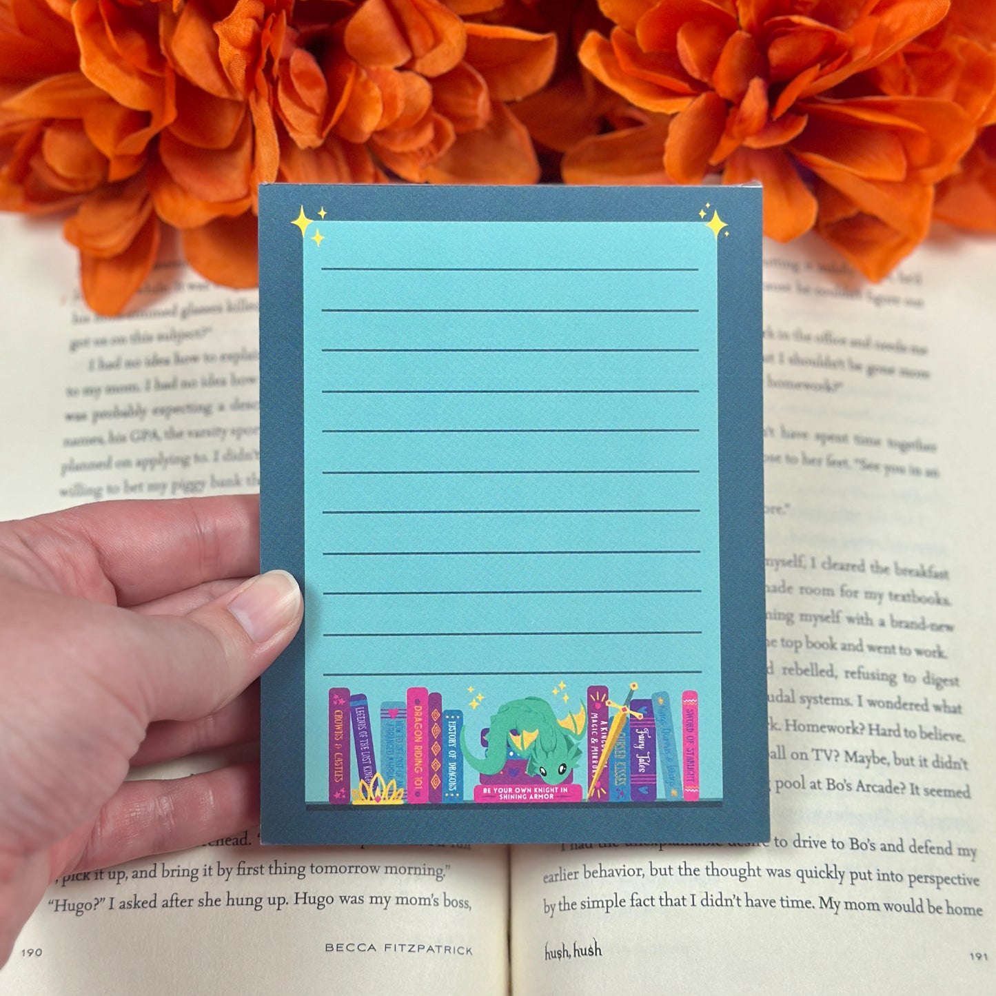 Fantasy Bookshelf Notepad