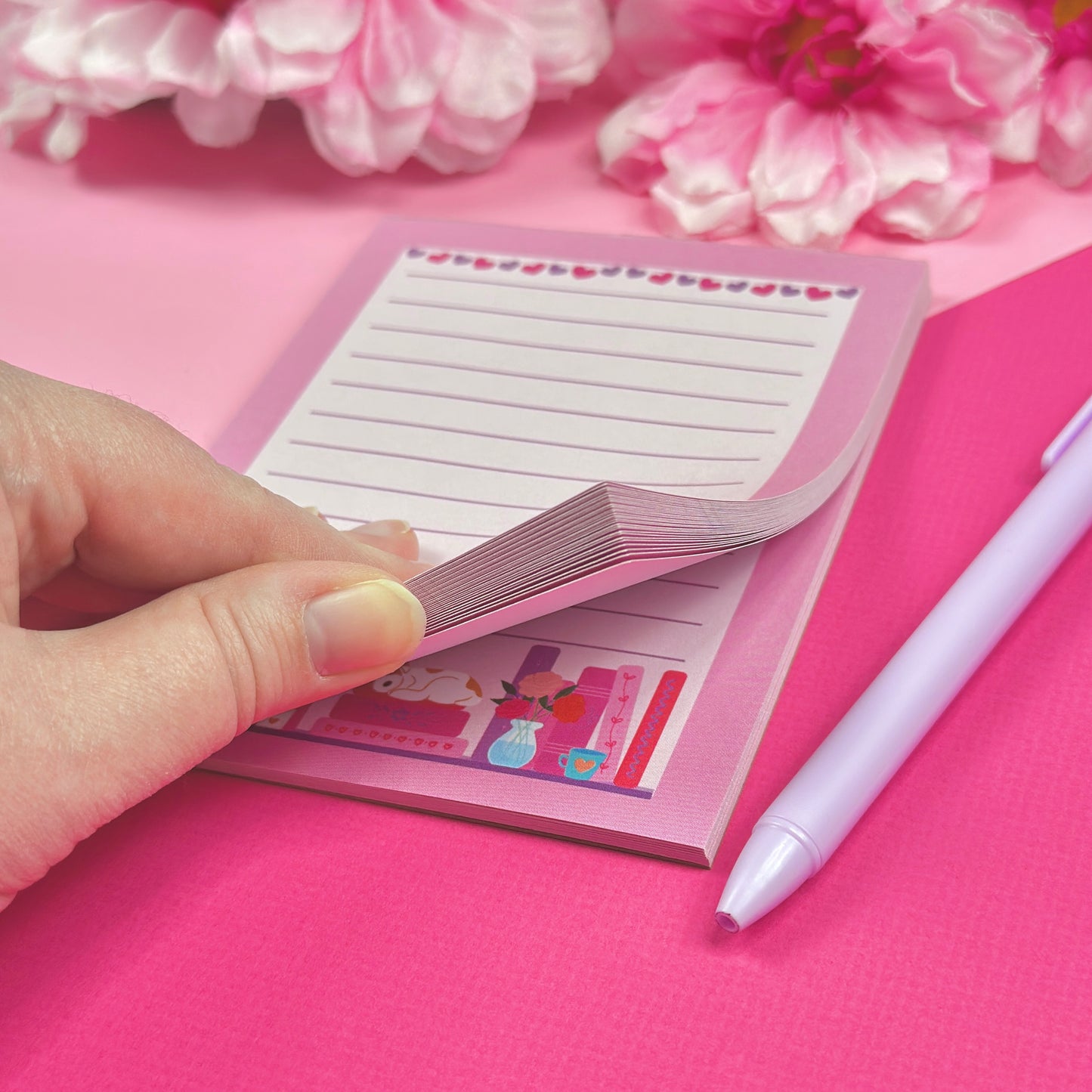 PREORDER: Romance Reader Bookshelf Notepad