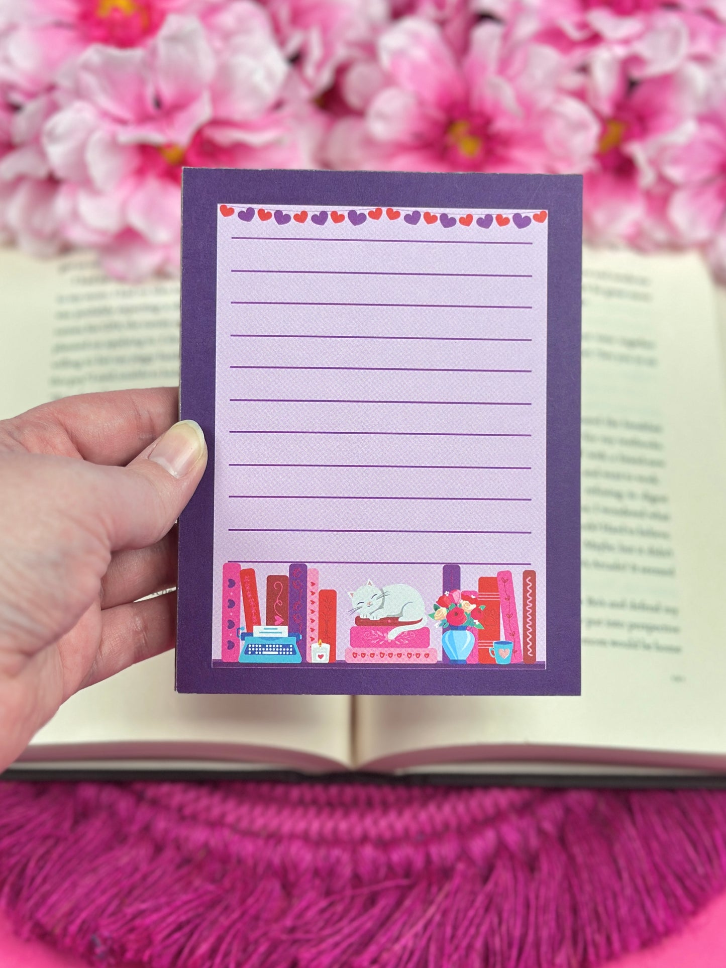 PREORDER: Dark Romance Reader Bookshelf Notepad