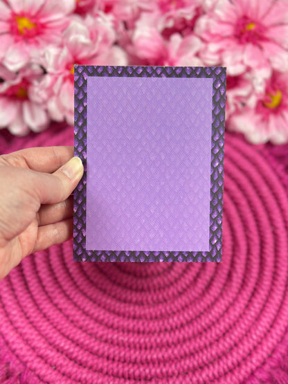 Purple Dragon Scale Stationery Set