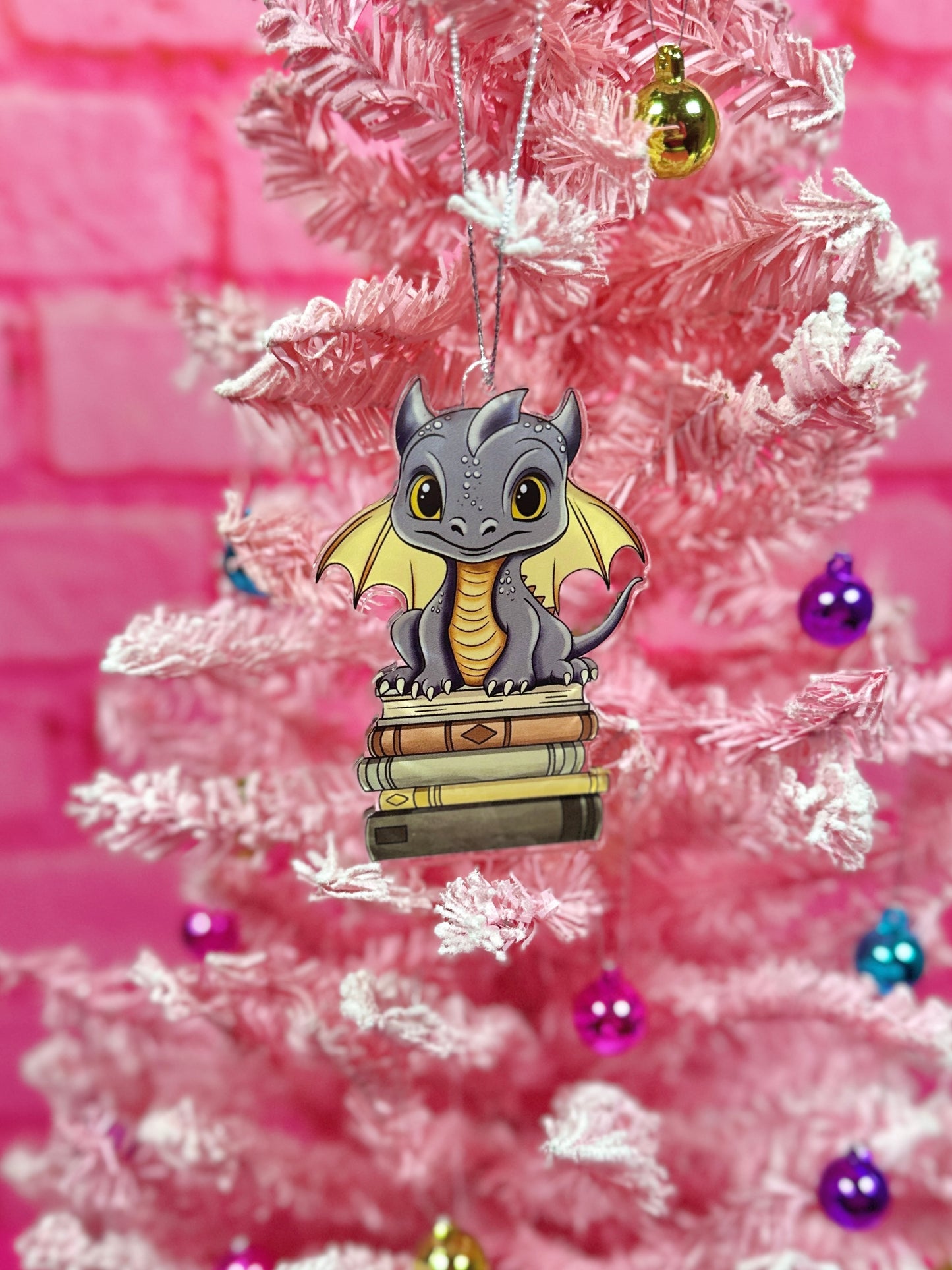 Book Dragon Ornament