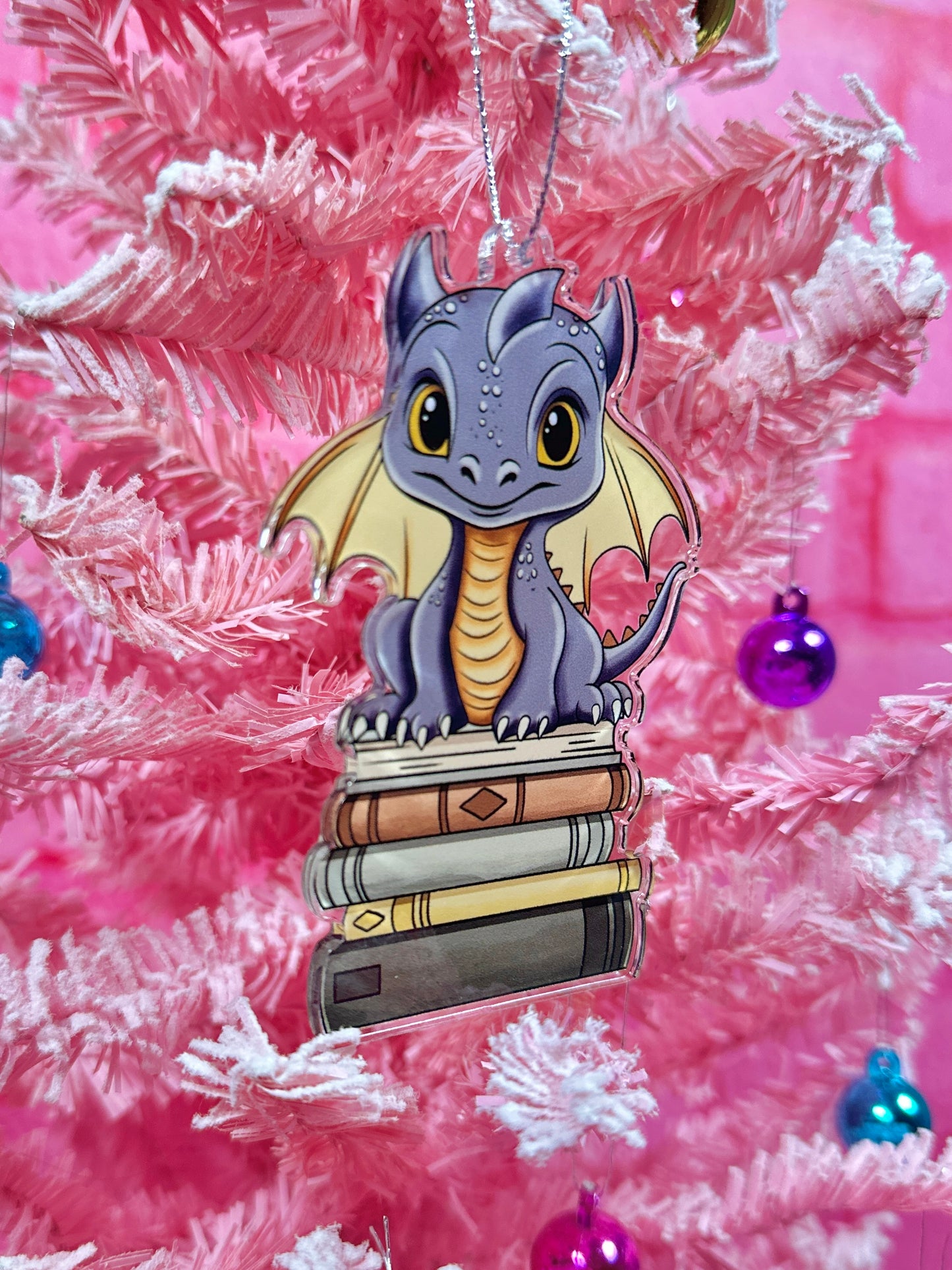 Book Dragon Ornament