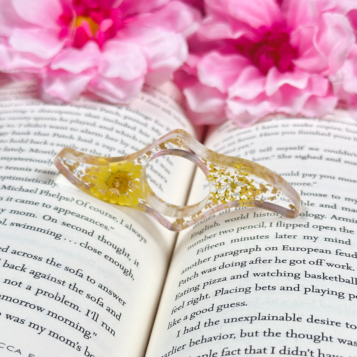 Dried Flower Resin Page Holders