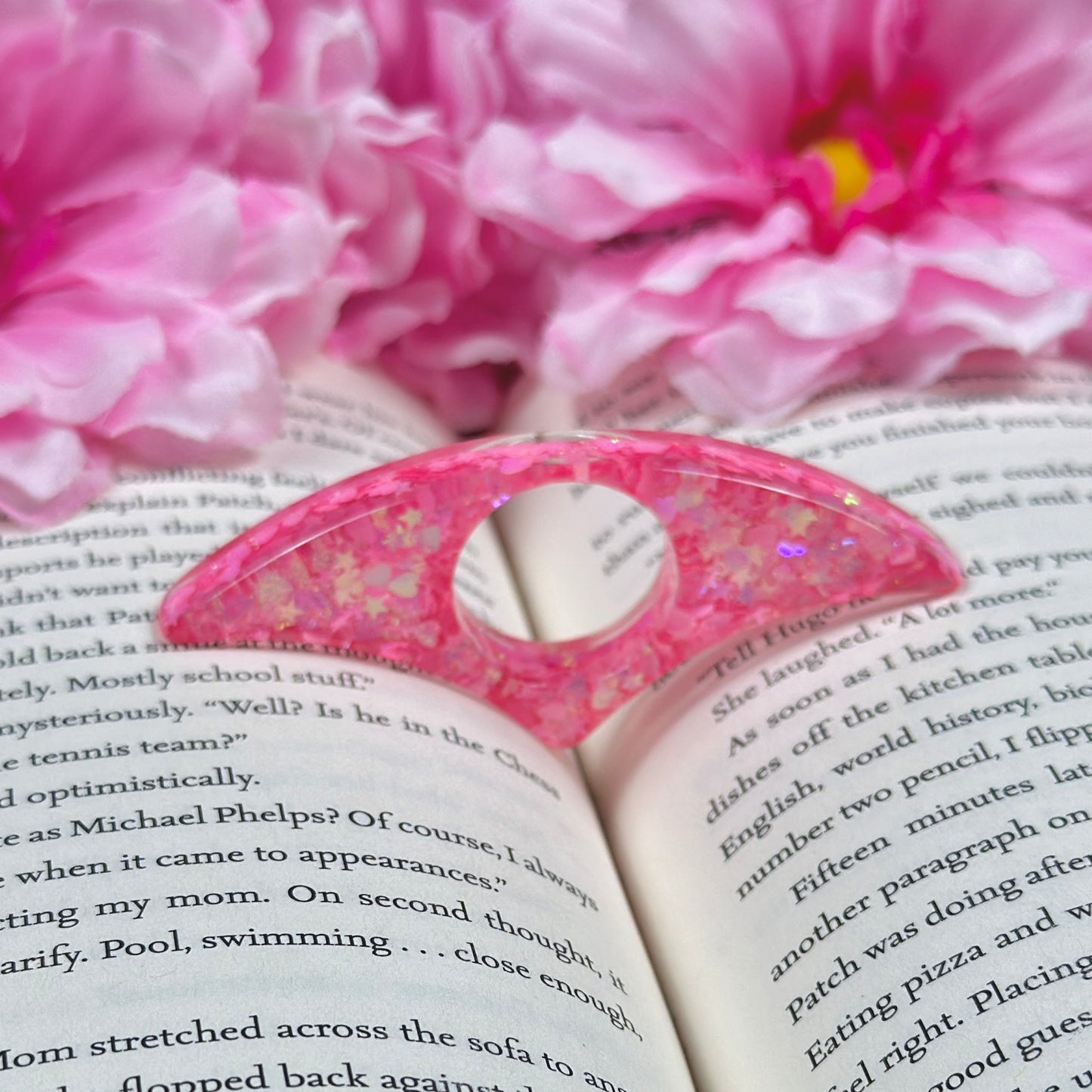 Hot Pink Resin Page Holders