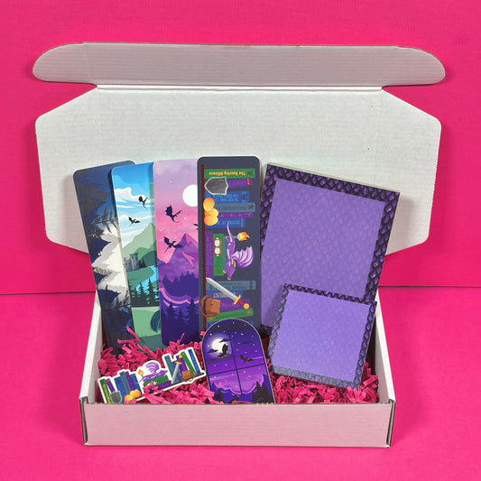 Purple Dragon Stationery Set