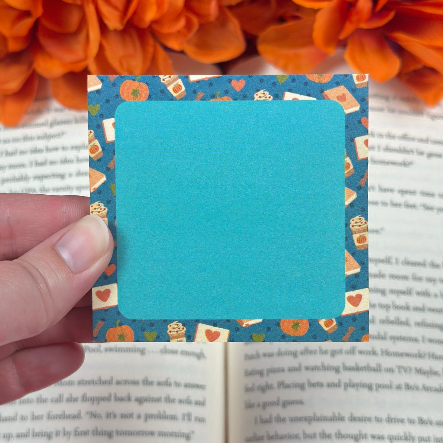 Pumpkins Books & Coffee Sticky Notes