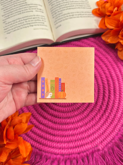 Autumn Bookshelf Notepad