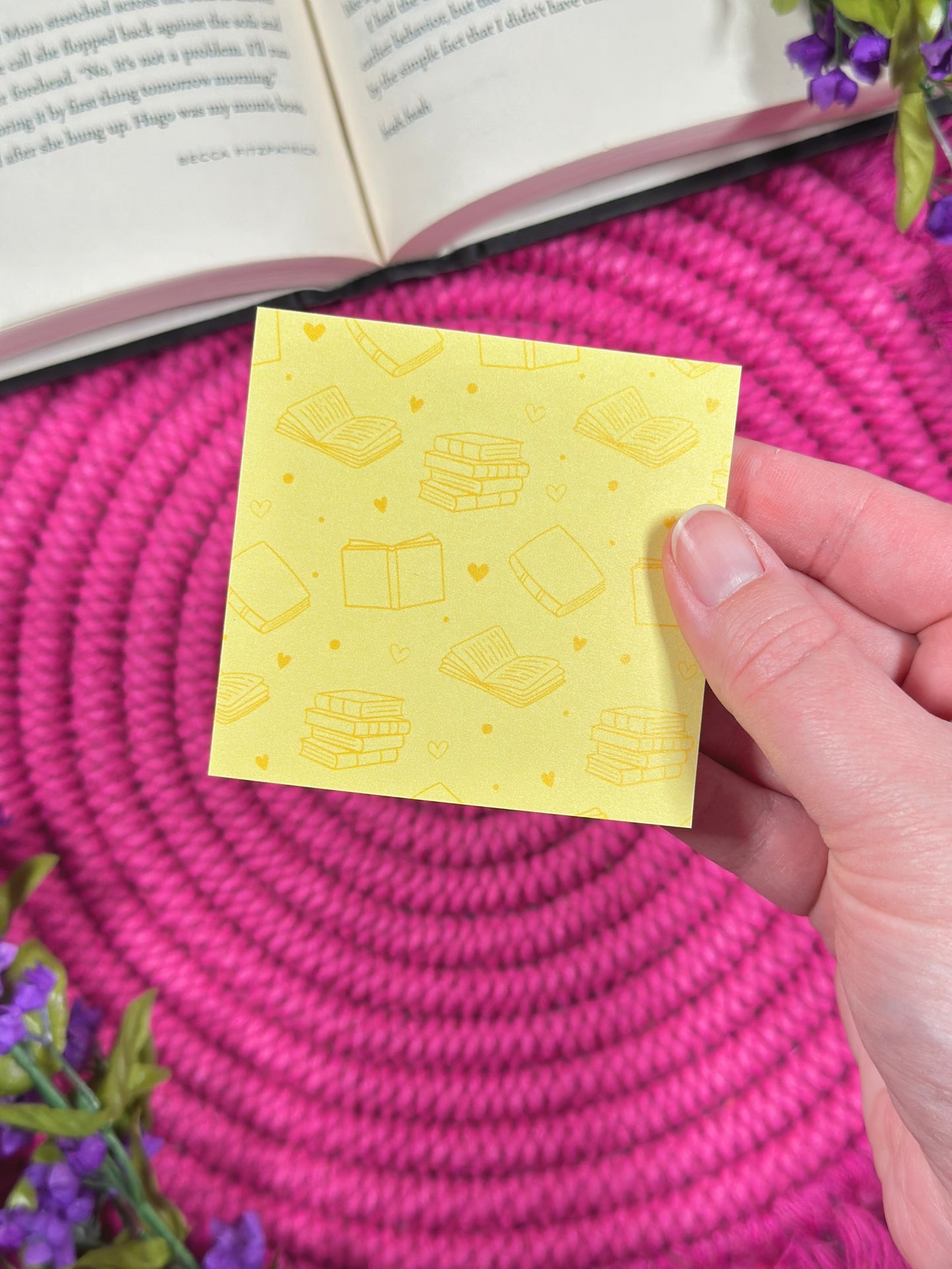 Yellow Library Card Stationery