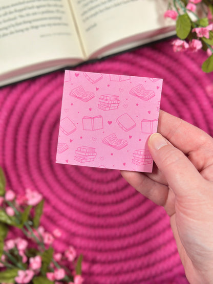 Pink Library Card Stationery