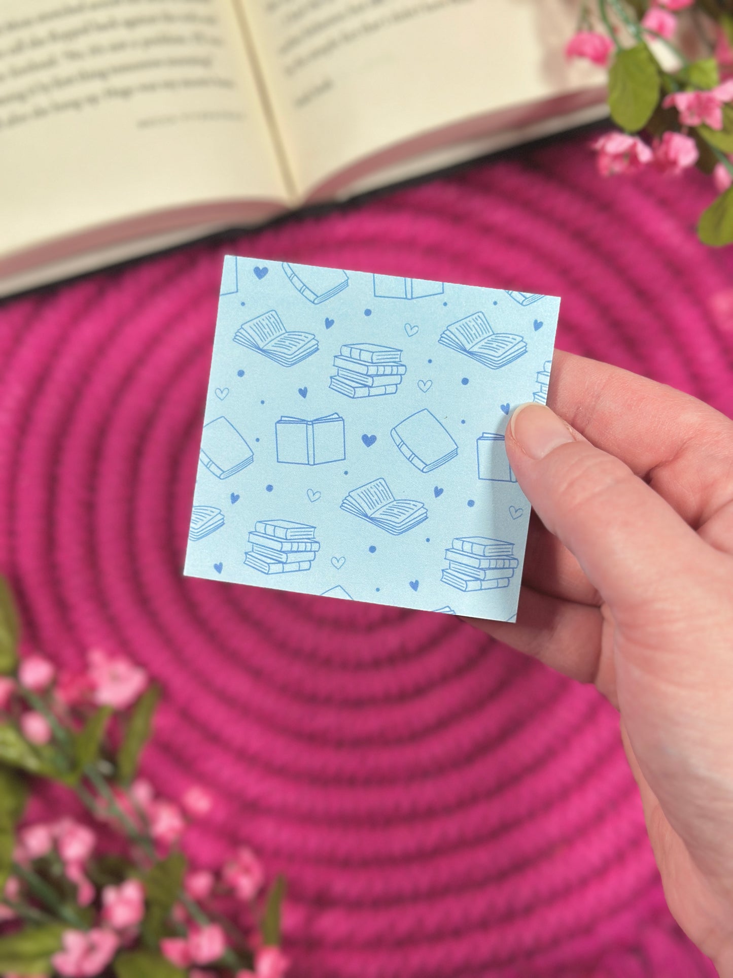 Blue Library Card Stationery