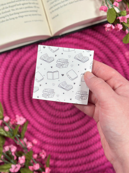 White Library Card Stationery