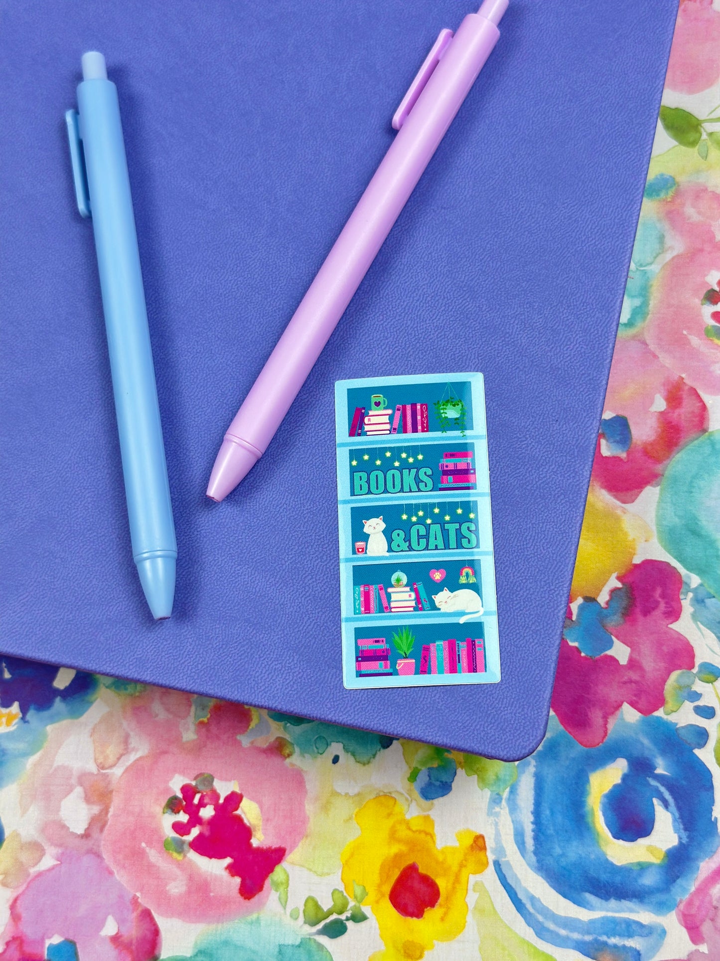 Books & Cats Vinyl Sticker