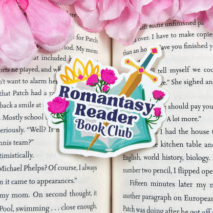 Romantasy Reader Vinyl Sticker