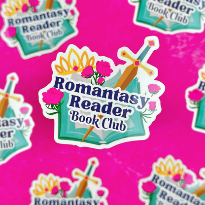 Romantasy Reader Vinyl Sticker
