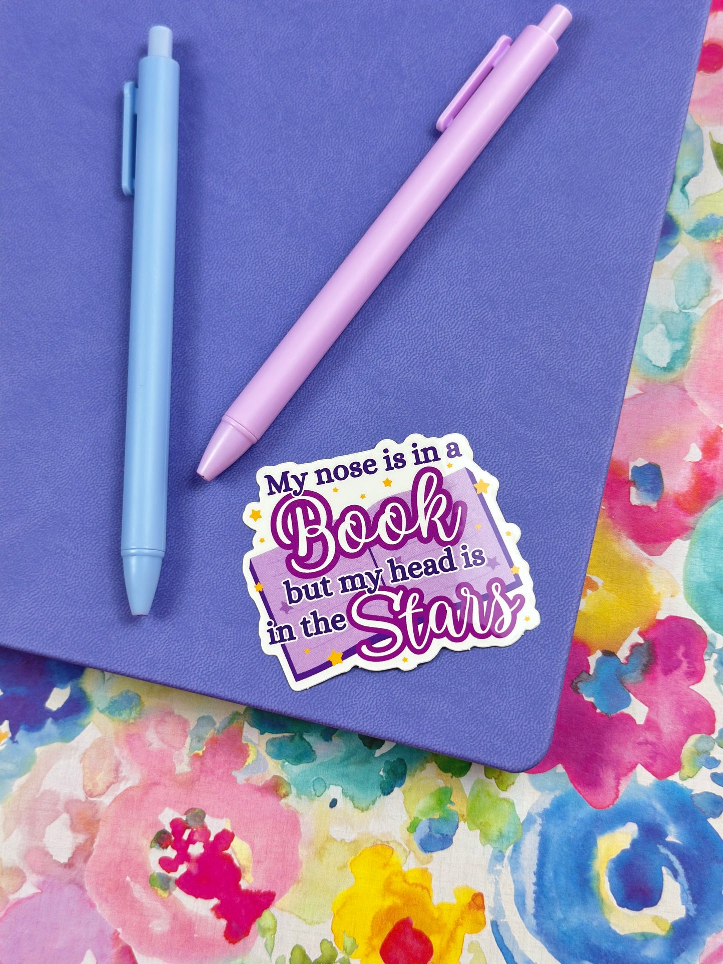 Nose in a Book Vinyl Sticker