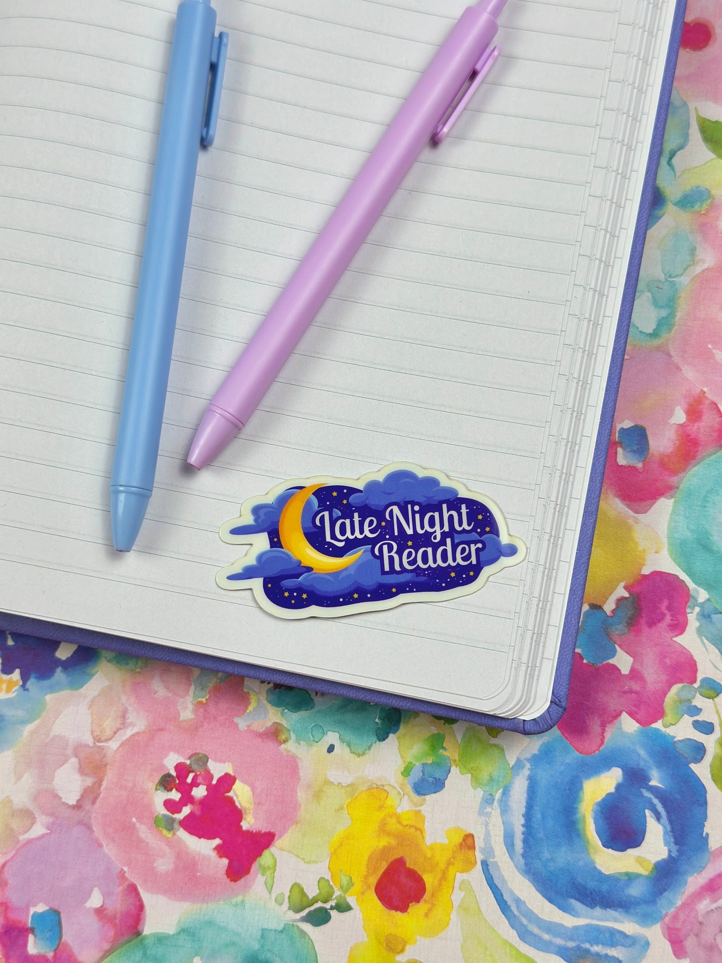 Late Night Reader Vinyl Sticker