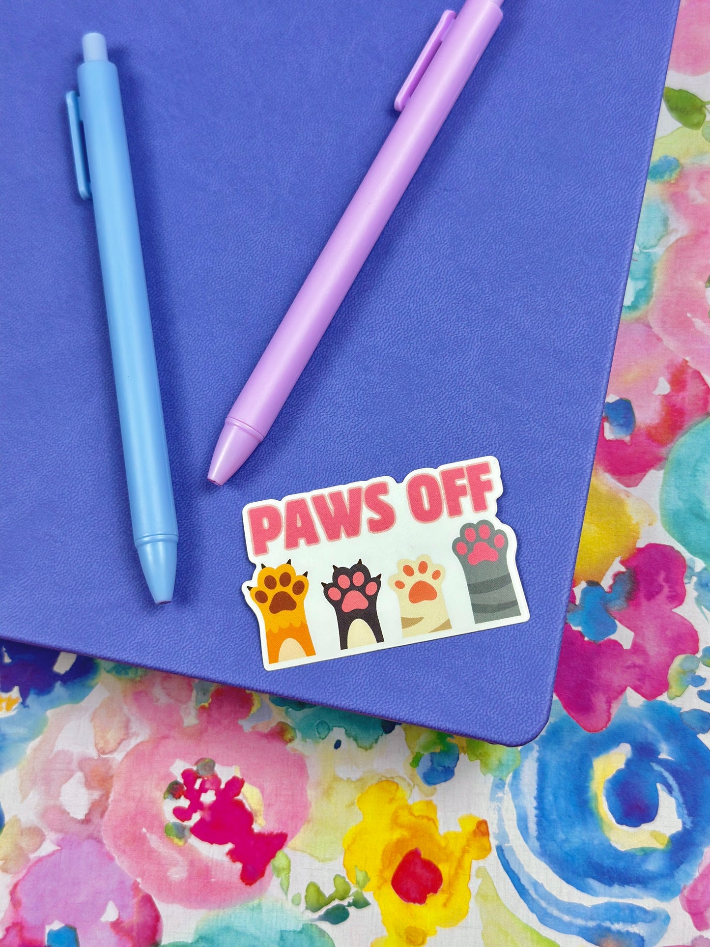 Paws Off Vinyl Sticker