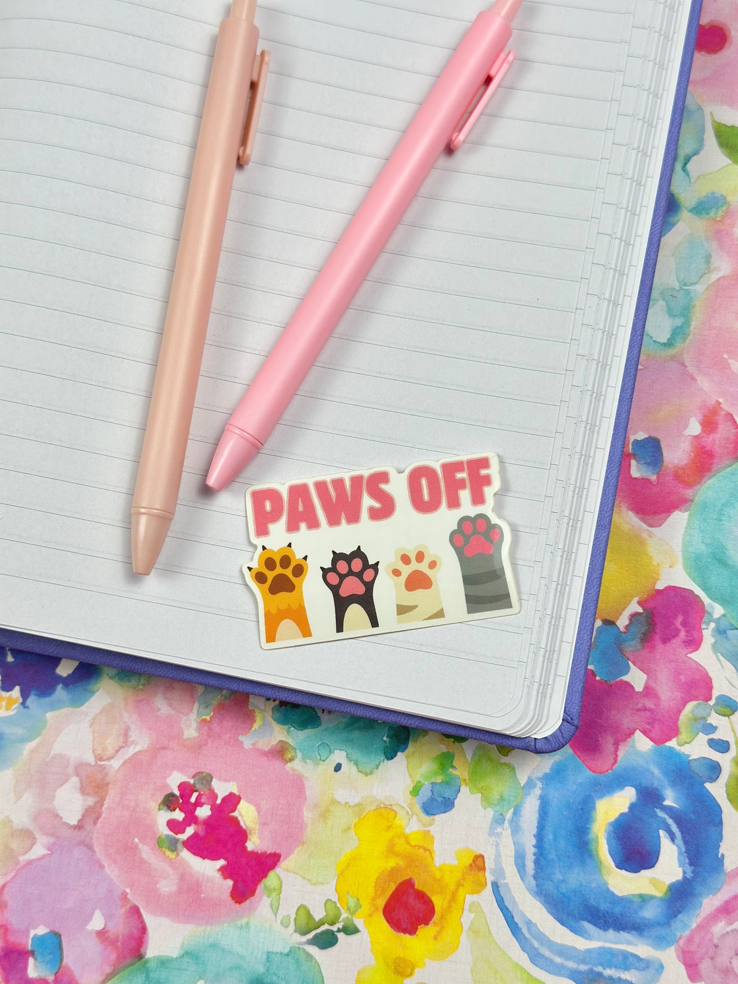 Paws Off Vinyl Sticker