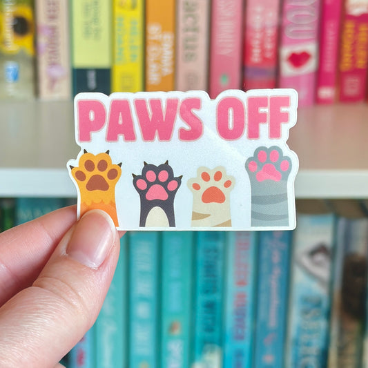 Paws Off Vinyl Sticker