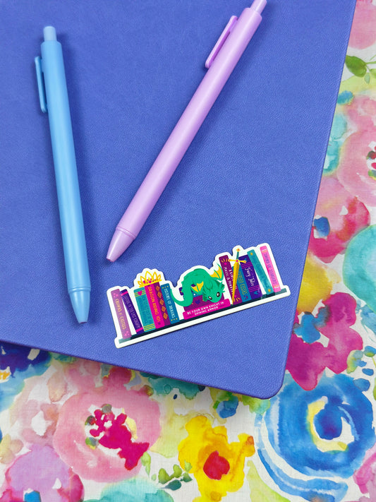 Book Dragon Vinyl Sticker