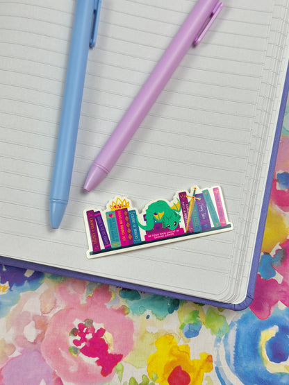 Book Dragon Vinyl Sticker