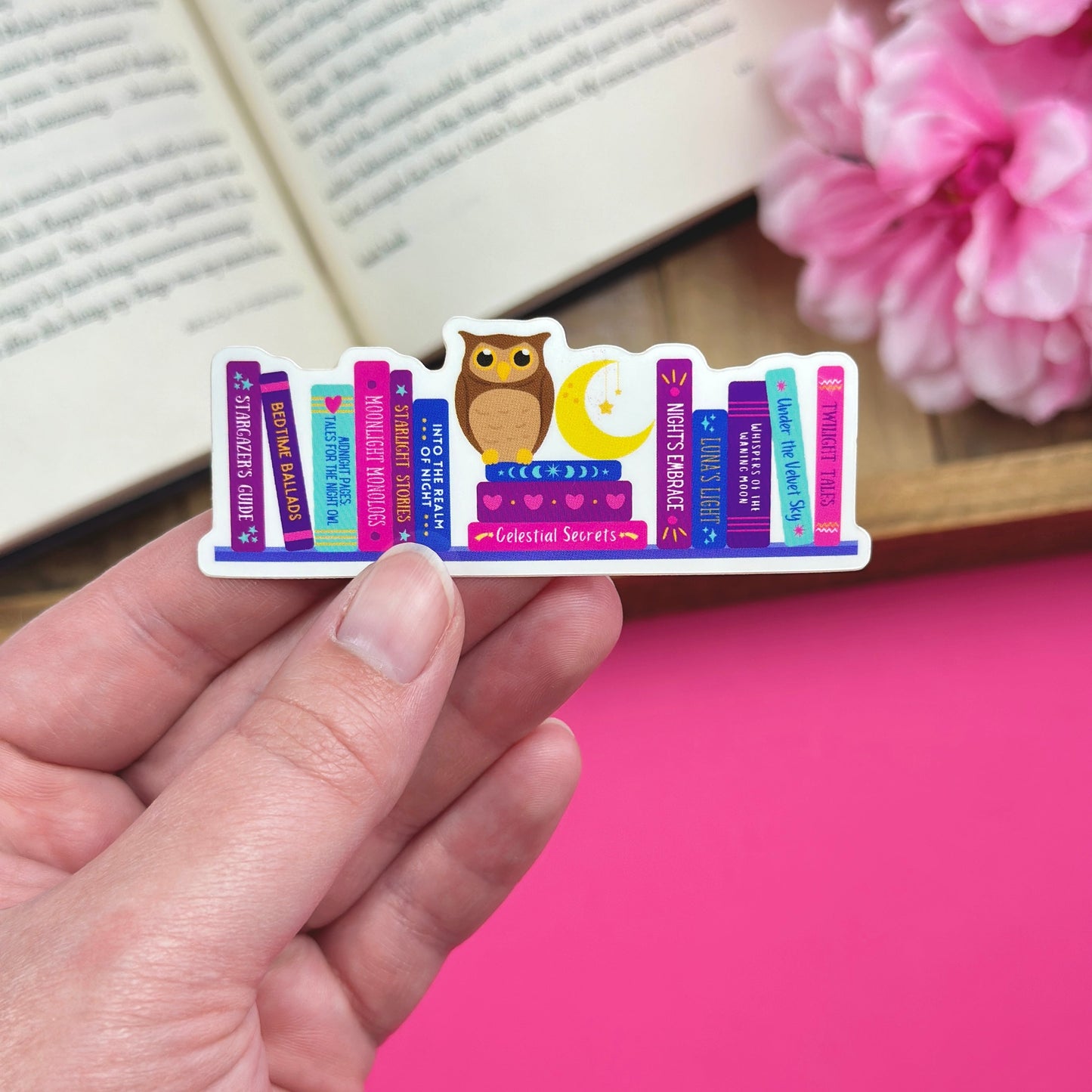 Late Night Reader Vinyl Sticker