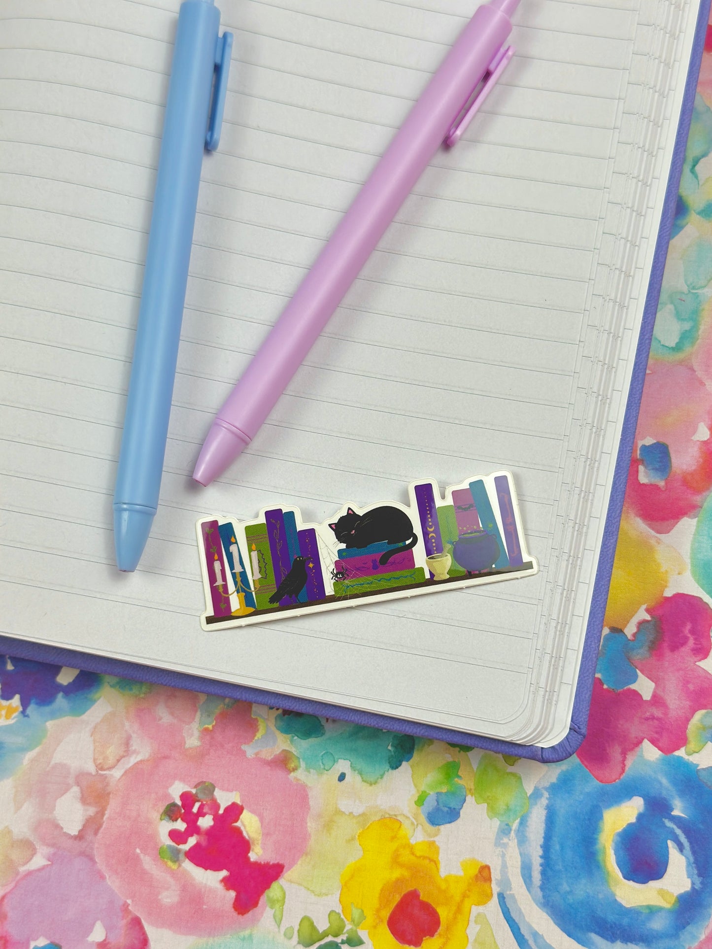 Dark Academia Bookshelf Sticker