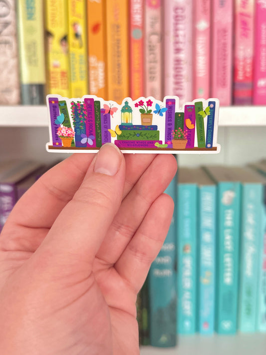 Butterfly Bookshelf Vinyl Sticker