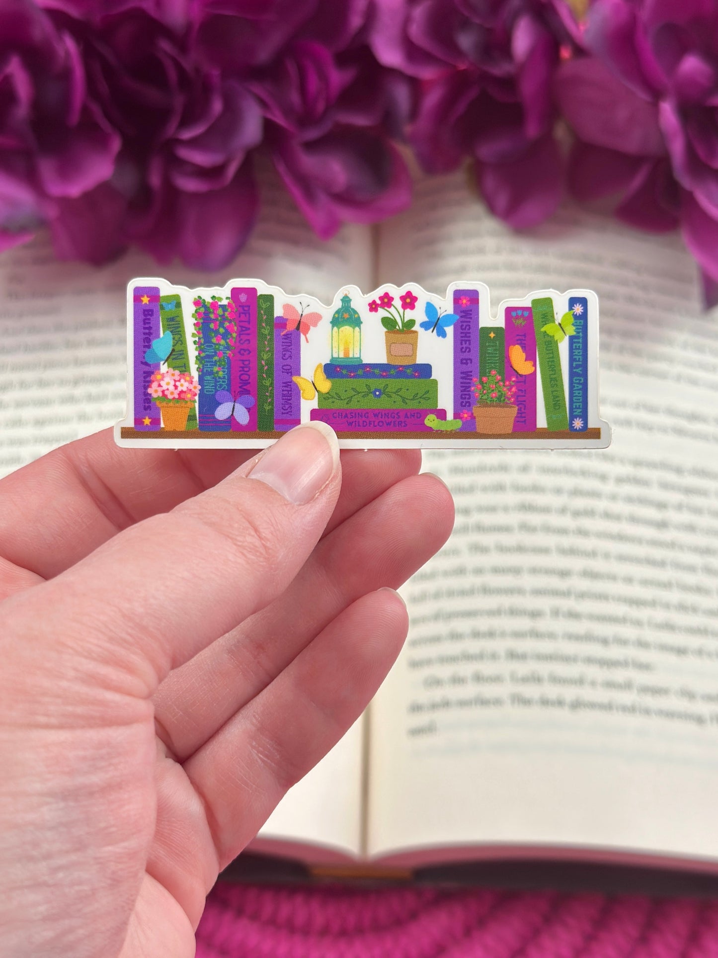 Butterfly Bookshelf Vinyl Sticker