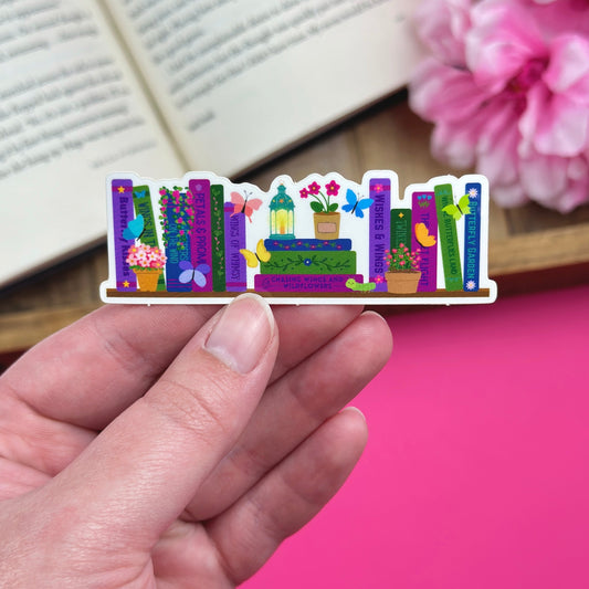 Butterfly Bookshelf Vinyl Sticker