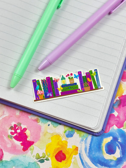 Butterfly Bookshelf Vinyl Sticker