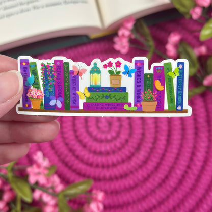 Butterfly Bookshelf Vinyl Sticker