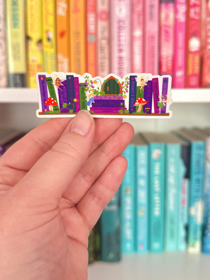 Fairytale Bookshelf Vinyl Sticker