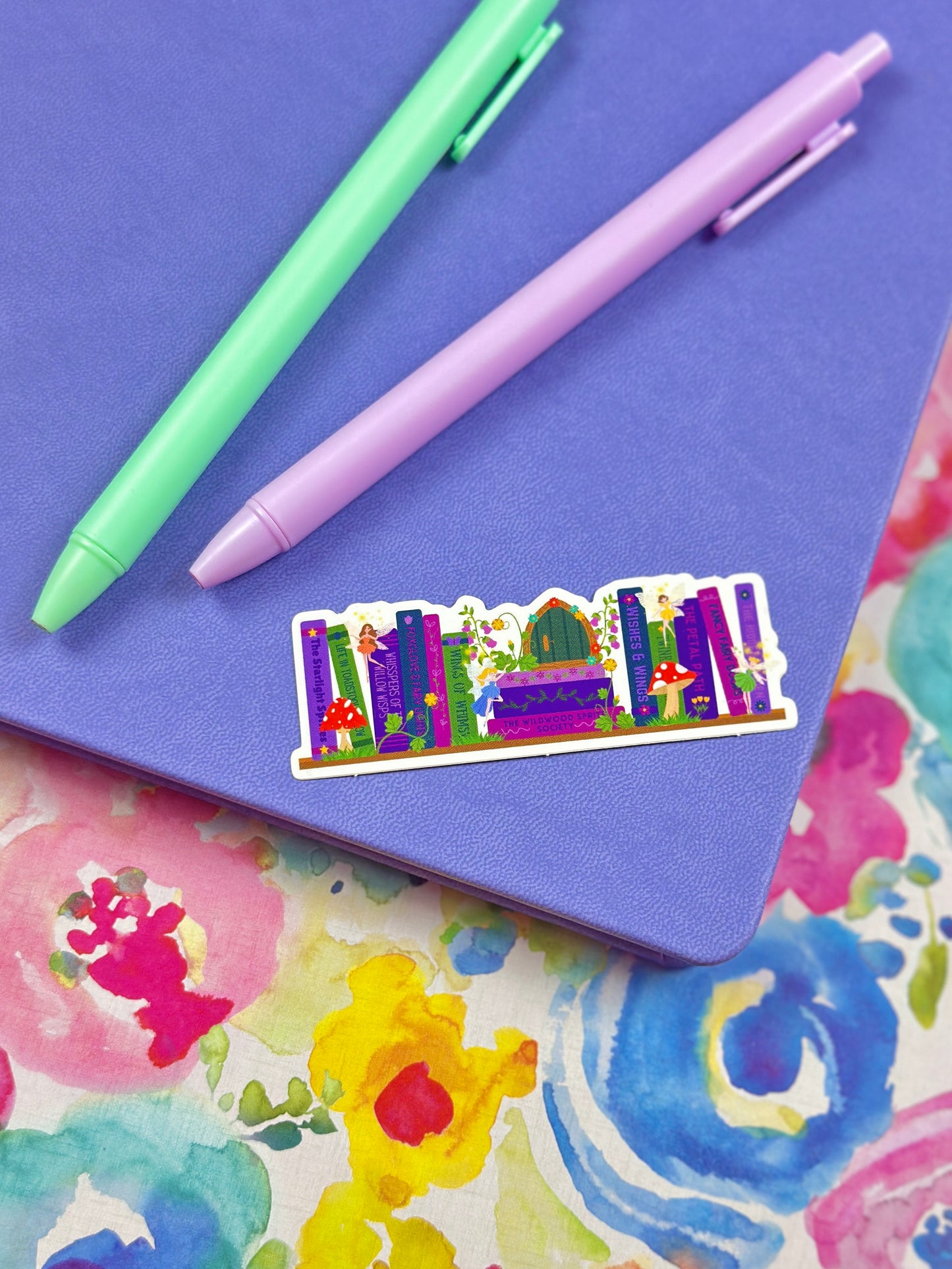 Fairytale Bookshelf Vinyl Sticker