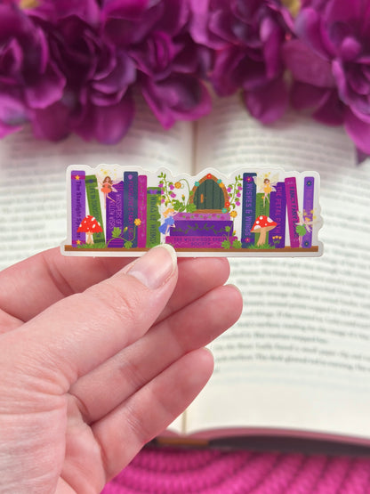 Fairytale Bookshelf Vinyl Sticker