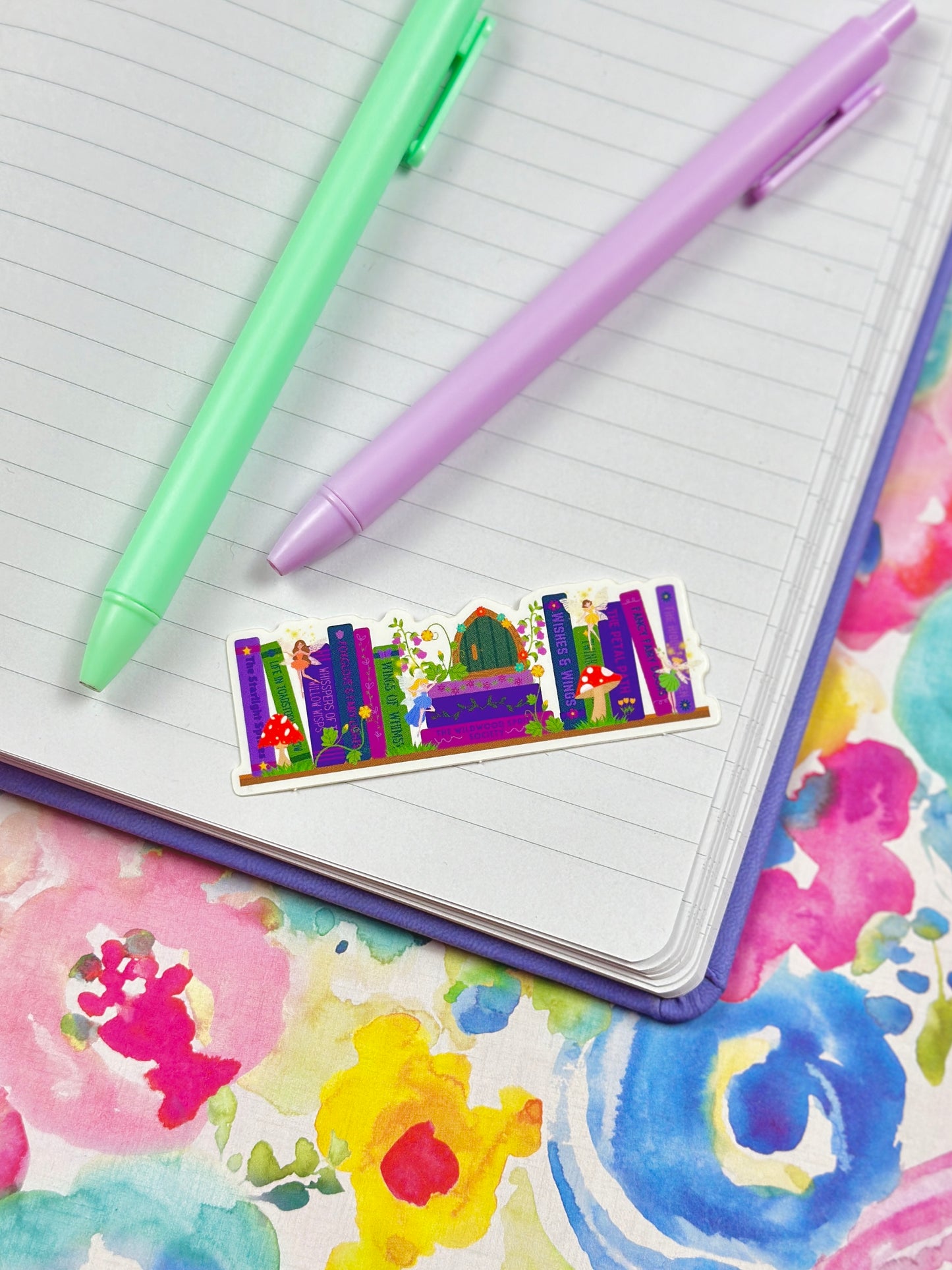 Fairytale Bookshelf Vinyl Sticker