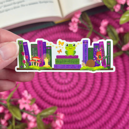 Enchanted Garden Bookshelf Vinyl Sticker