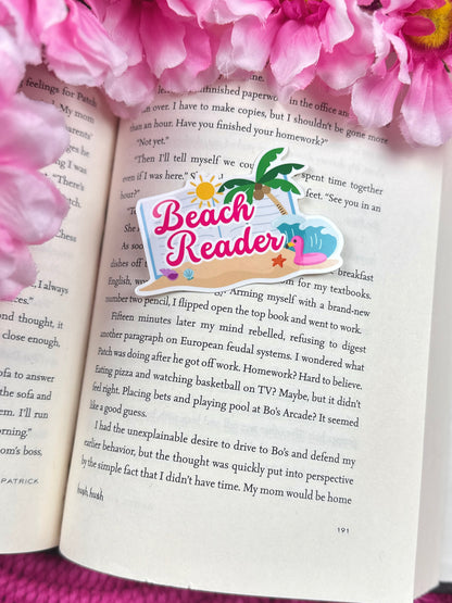 Beach Reader Vinyl Sticker