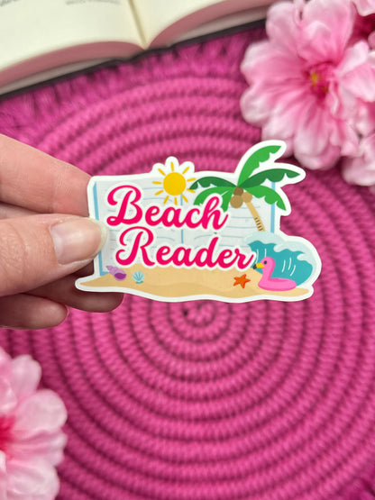 Beach Reader Vinyl Sticker